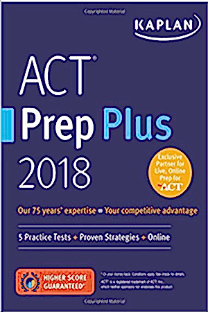 Resim ACT Prep Plus 2018: 5 Practice Tests + Proven Strategies + Online
