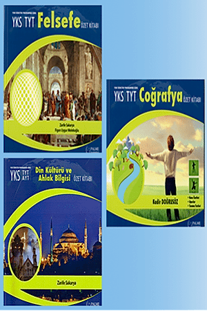 Resim TYT - AYT Felsefe - Din Kültürü ve Ahlak Bilgisi - Coğrafya Özet Kitabı 3'lü Set