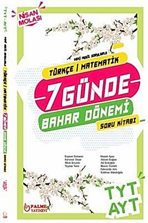 Resim Yedi Günde Bahar Dönemi Nisan Molası TYT - AYT Türkçe - Matematik Bahar Dönemi Soru Kitabı