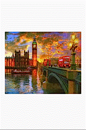 Resim Londra'da Günbatımı / Westminster Sunset - 1000 Parça - 1023