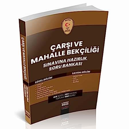 Resim Çarşı ve Mahalle Bekçiliği Soru Bankası 2023 Savaş Yayınevi