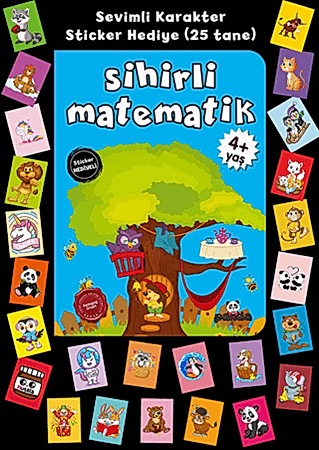 Resim Stickerlı 4+ Yaş Sihirli Matematik