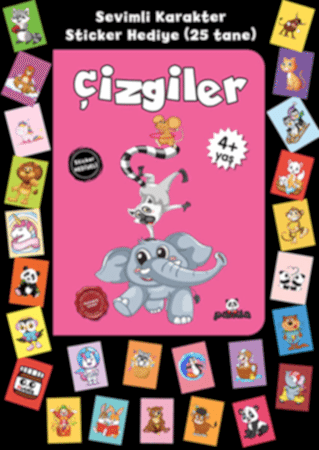 Resim Stickerlı 4+ Yaş Çizgiler