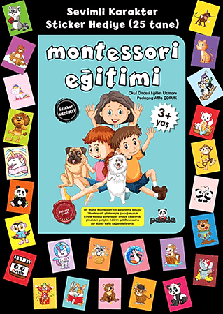 Resim Stickerlı 3+ Yaş Montessori Eğitimi