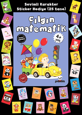 Resim Stickerlı 4+ Yaş Çılgın Matematik