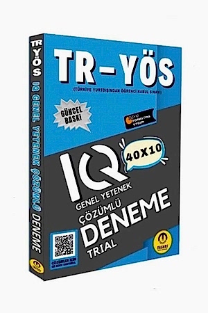 Resim Tasarı Yayınları 2025 TR YÖS IQ 40x10 Çözümlü Deneme