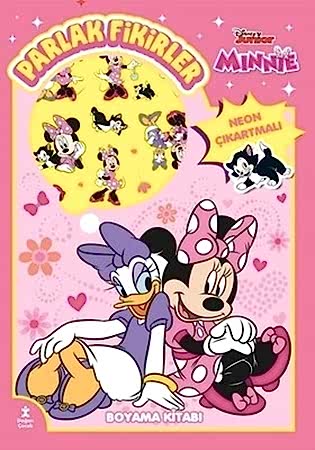 Resim Disney Junior Minnie - Parlak Fikirler Neon Çıkartmalı Boyama Kitabı