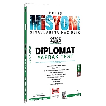 Resim Polis Misyon Sınavlarına Hazırlık Diplomat Çek Kopart Yaprak Test Yargı Yayınları 2025