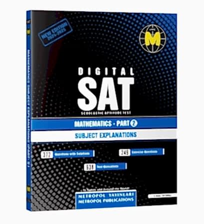 Resim Metropol Yayınları Digital SAT Mathematics Part-2 (Subject Explanations)