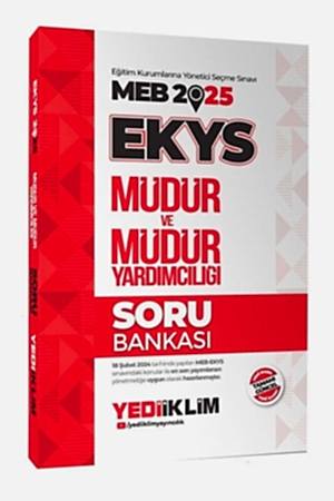 Resim Yediiklim Yayınları 2025 MEB EKYS Müdür ve Müdür Yardımcılığı Soru Bankası