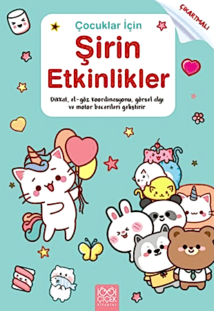 Resim Çocuklar için Şirin Etkinlikler - Çıkartmalı