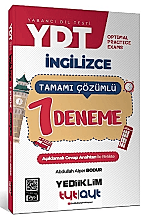 Resim YDT Optimal Practice Exams Tamamı Çözümlü 7 Deneme