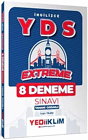Resim Yediiklim Yayınları YDS İngilizce Extreme Tamamı Çözümlü 8 Deneme Sınavı