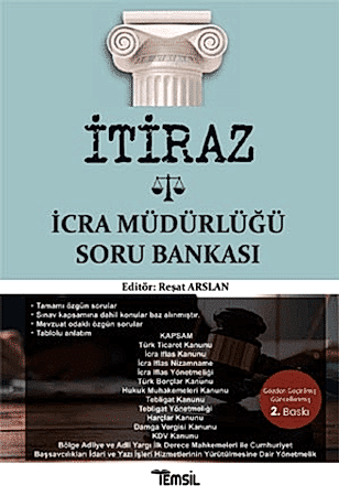 Resim İtiraz İcra Müdürlüğü Soru Bankası