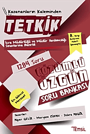 Resim Tetkik icra müdürlüğü ve müdür yardımcılığı Sınavlarına Hazırlık çözümlü özgün Soru Bankası