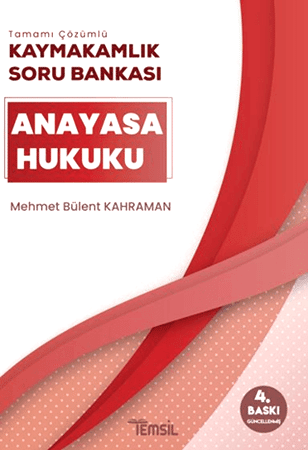 Resim Kaymakamlık Anayasa Hukuku Soru Bankası - 4.baskı