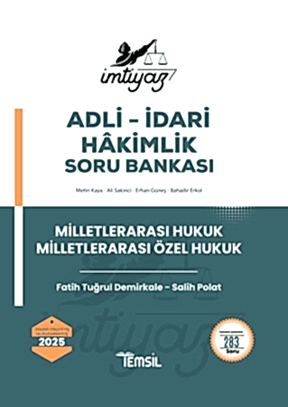Resim İmtiyaz Milletlerarası Hukuk - Milletlerarası Özel Hukuk Soru Bankası