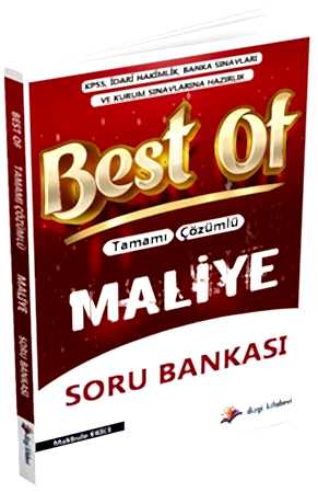 Resim Dizgi Kitap Best Of Tamamı Çözümlü Maliye Soru Bankası