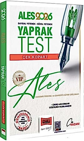 Resim Yargı Yayınları 2026 ALES VIP Sayısal-Sözel Yetenek Çek Kopart Yaprak Test