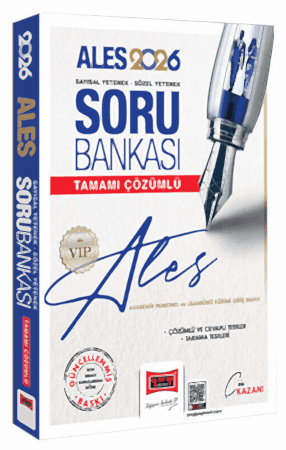 Resim Yargı Yayınları 2026 ALES VIP Sayısal-Sözel Yetenek Tamamı Çözümlü Soru Bankası