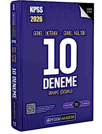 Resim 2026 KPSS Genel Yetenek Genel Kültür Tamamı Çözümlü 10 Deneme