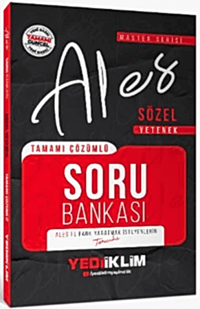 Resim 2026 ALES Sözel Yetenek Tamamı Çözümlü Soru Bankası