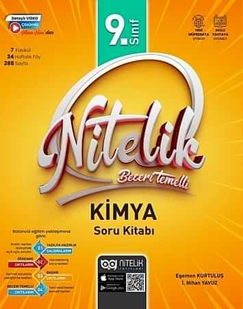 Resim Nitelik 9.Sınıf Kimya Beceri Temelli Soru Kitabı
